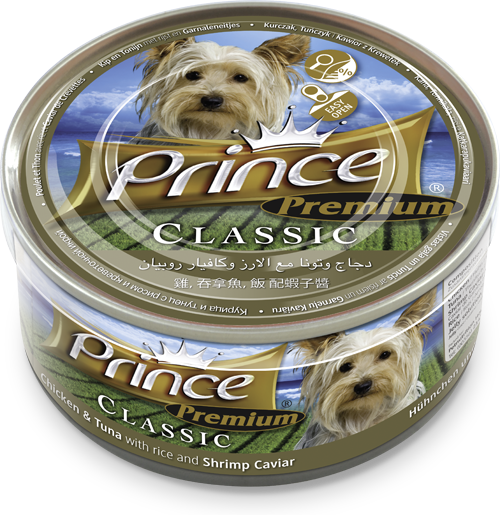 Prince dog Premium Chicken & Tuna/Rice & Caviar, 170g