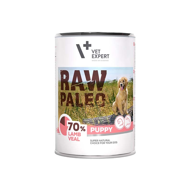 Raw Paleo Mono Protein tin 400g - Puppy (Lamb/Veal)