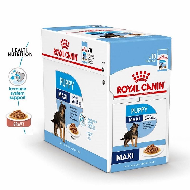 Royal canin Maxi Puppy -10 pack pouches (10x140g)