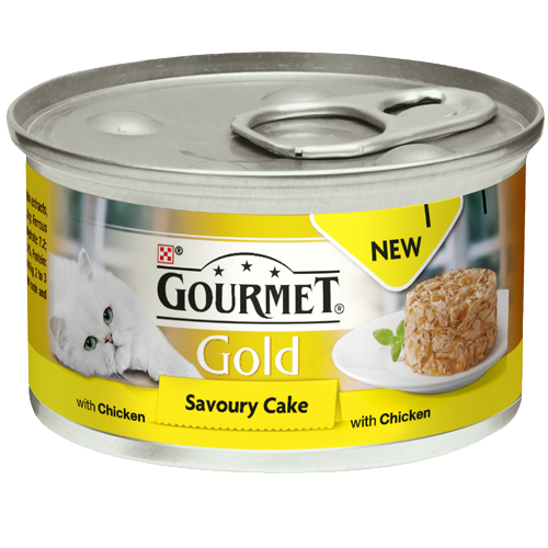 Gourmet Gold tins Savoury cake with chicken, 85g