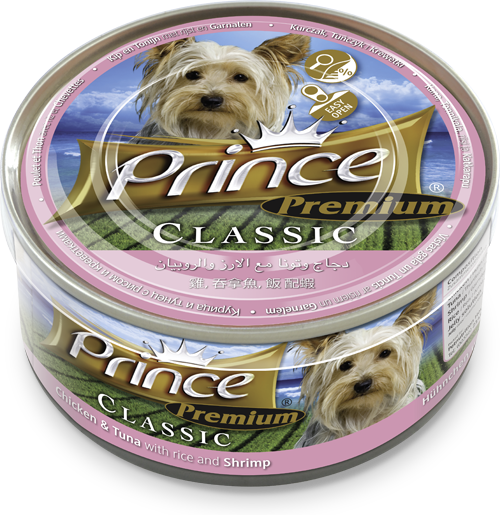 Prince dog Premium Chicken & Tuna/Rice & Shrimp, 170g