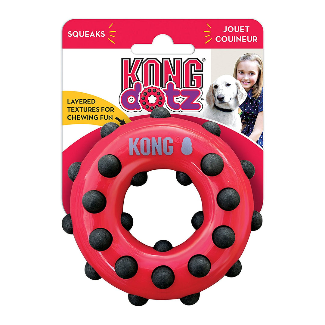 KONG Dotz Circle Dog Toy, Small