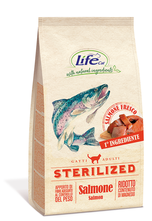 LifeCat Cat dry, Sterilized Salmon
