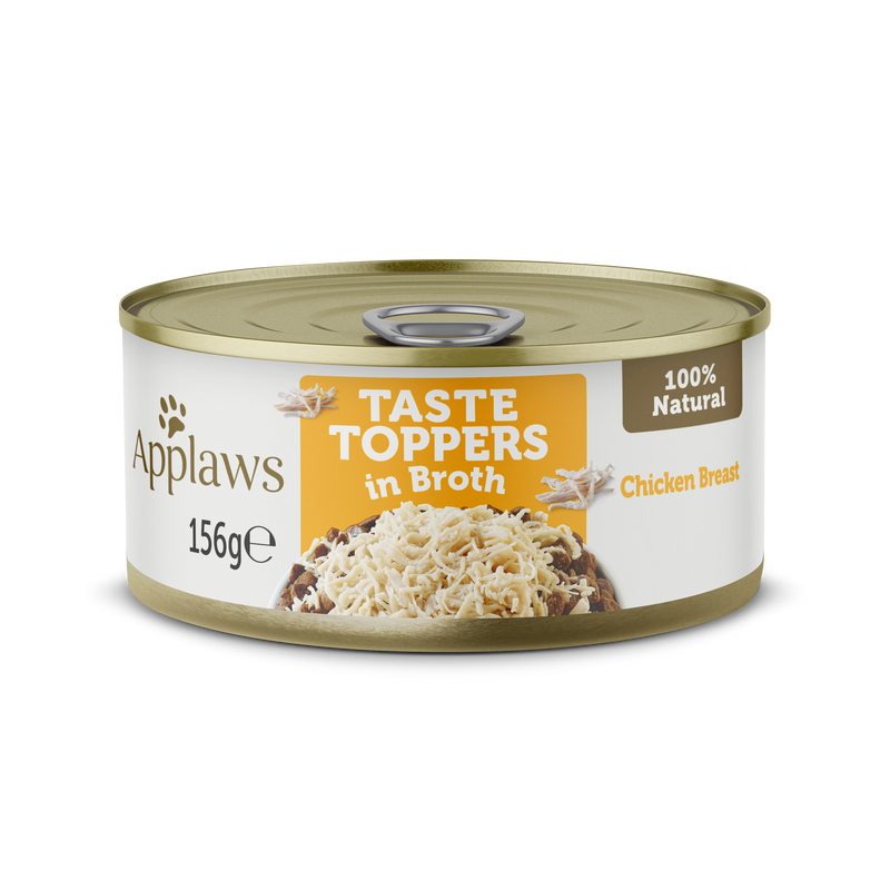 Applaws Tasty Toppers dog tin Chicken Breast in Broth, 156g