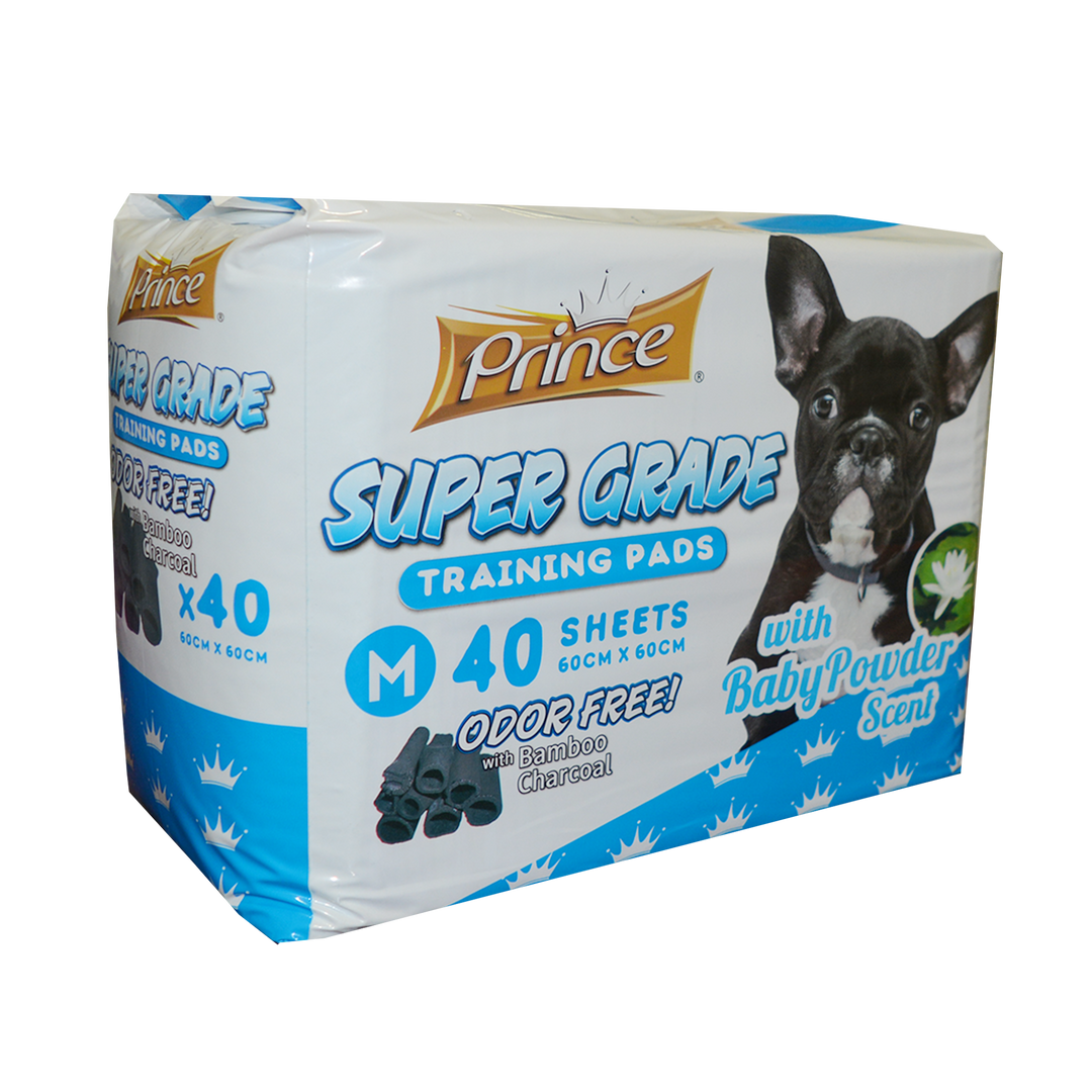 Prince Puppy Super Grade Training Pads, With Baby Powder Scent