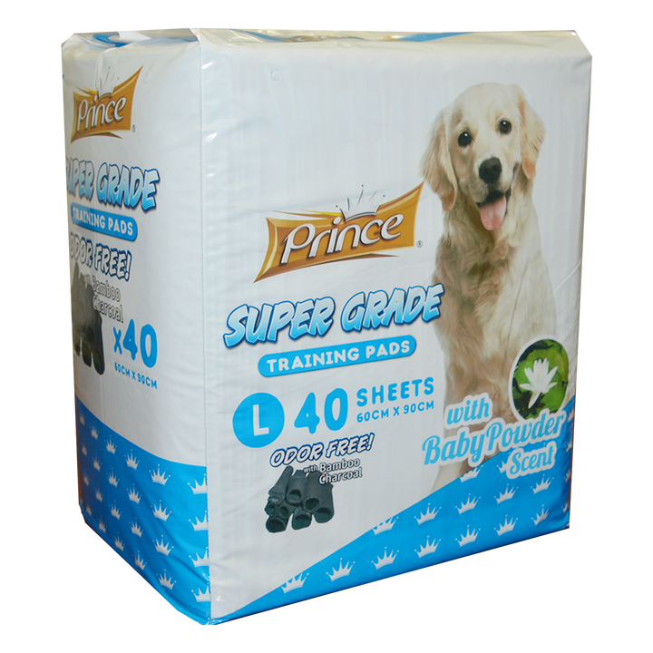 Prince Puppy Super Grade Training Pads, With Baby Powder Scent