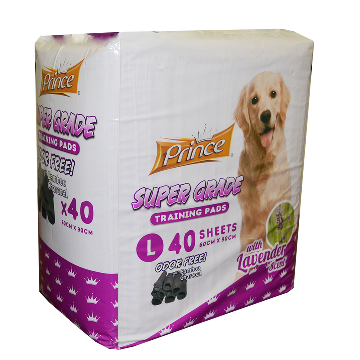 Prince Puppy Super Grade Training Pads, With Lavander Scent