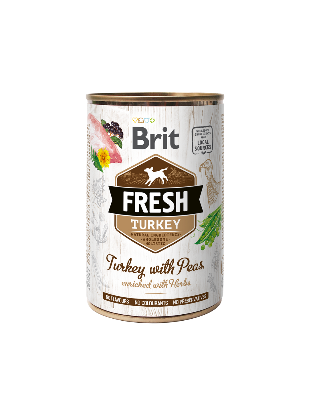 Brit Fresh tins 400g- Turkey with Peas