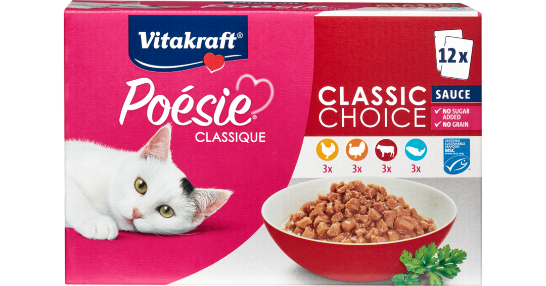 Vitakraft Poesie Classique, Classic Choice, 12 Pack