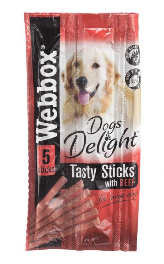 Webbox Dog's Delight Sticks with Beef (Large Dogs)