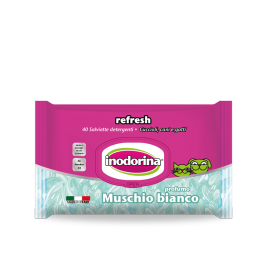 Inodorina Wet Wipes Refresh, White Musk