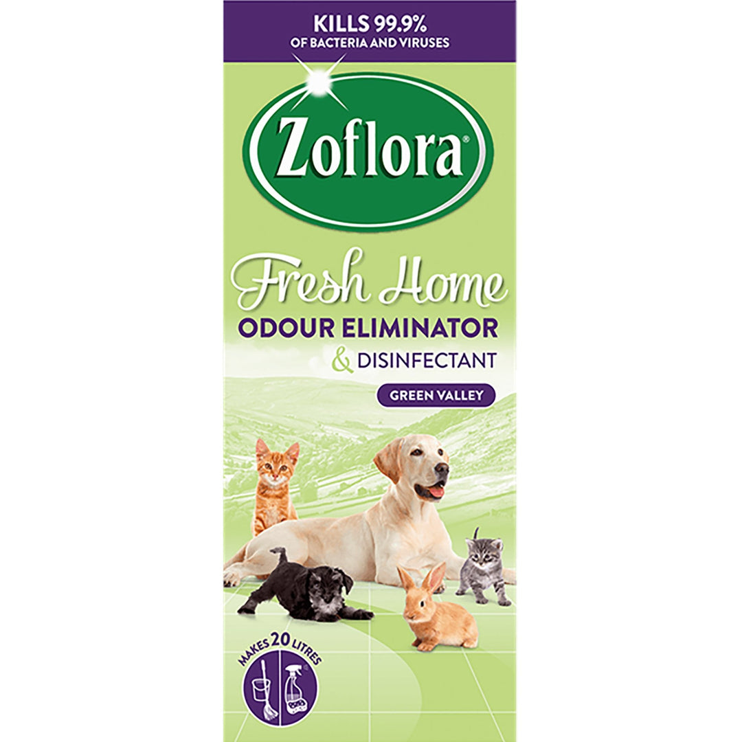 Zoflora - Fresh Home Odour Eliminator & Disinfectant, Green Valley, 500ml